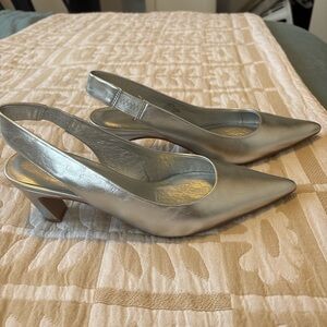 Matisse Silver Metallic Heels
